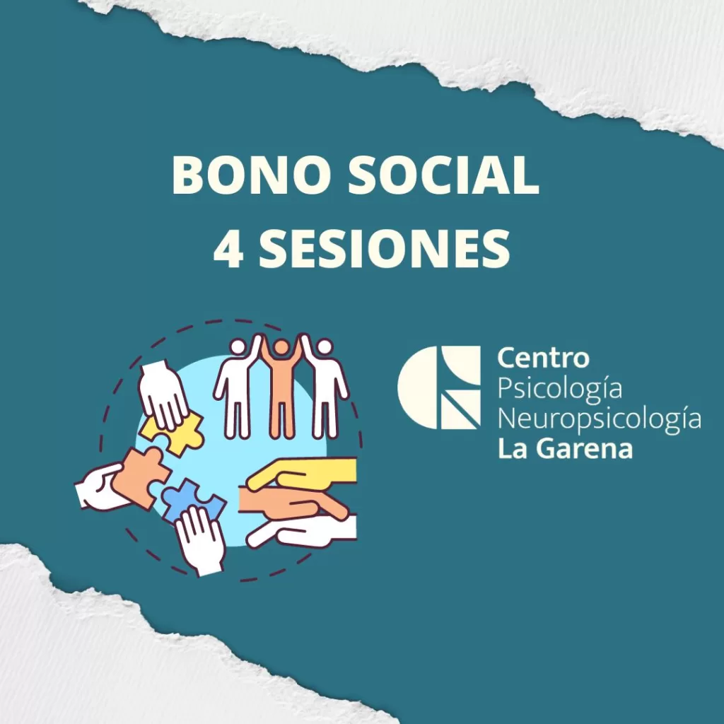 Bono social 4 sesiones (pedir información en info@psicologialagarena.com)